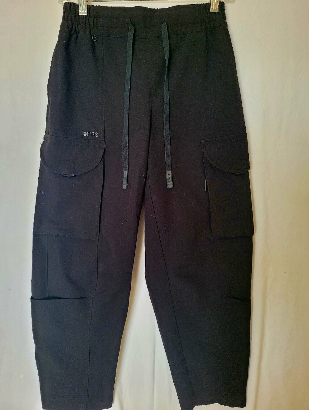 FIGS Technical Collection Pants Size XS Black Cargo Pockets Nurse Doctor Medical